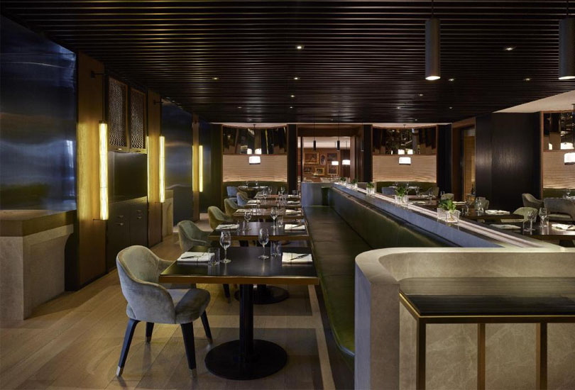 أثاث مطعم الفندق التجاري يضع Booth Seating مجموعة طاولات وكراسي حديثة فاخرة للمقاهي والمطاعم